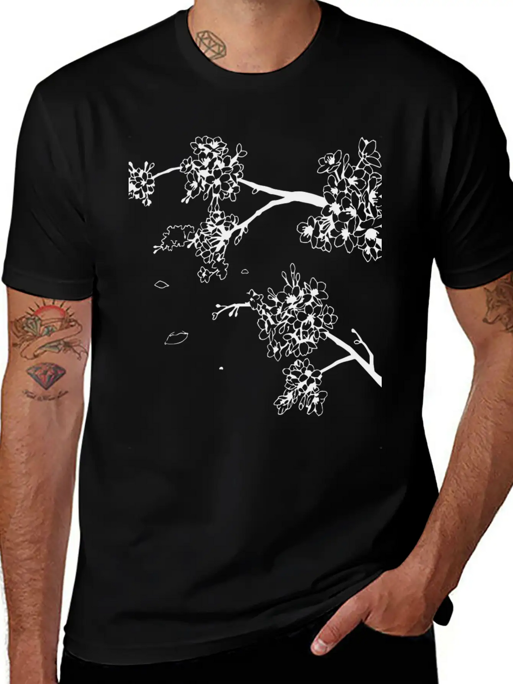 Flowers Unisex Short Sleeve Soft Cotton T-Shirt – Casual Everyday Wear