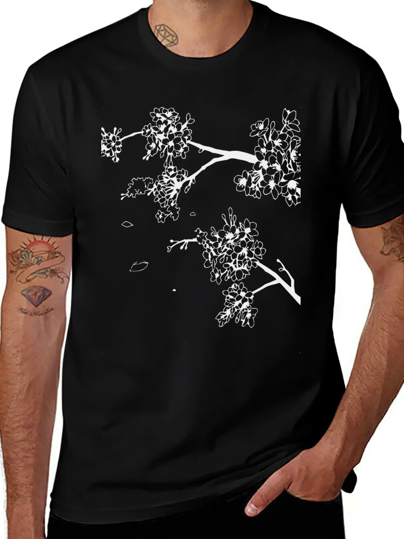 Flowers Unisex Short Sleeve Soft Cotton T-Shirt – Casual Everyday Wear