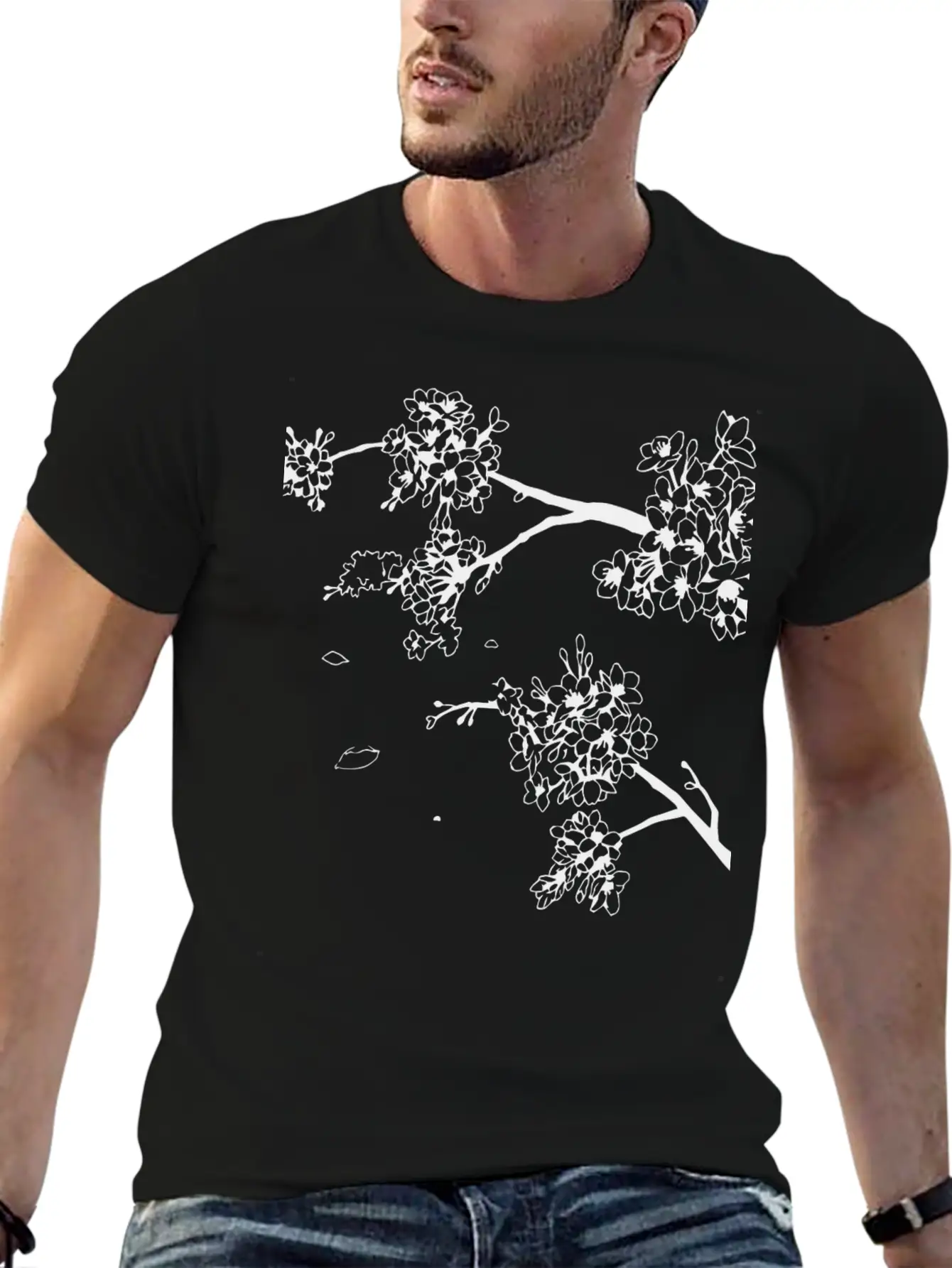 Flowers Unisex Short Sleeve Soft Cotton T-Shirt – Casual Everyday Wear