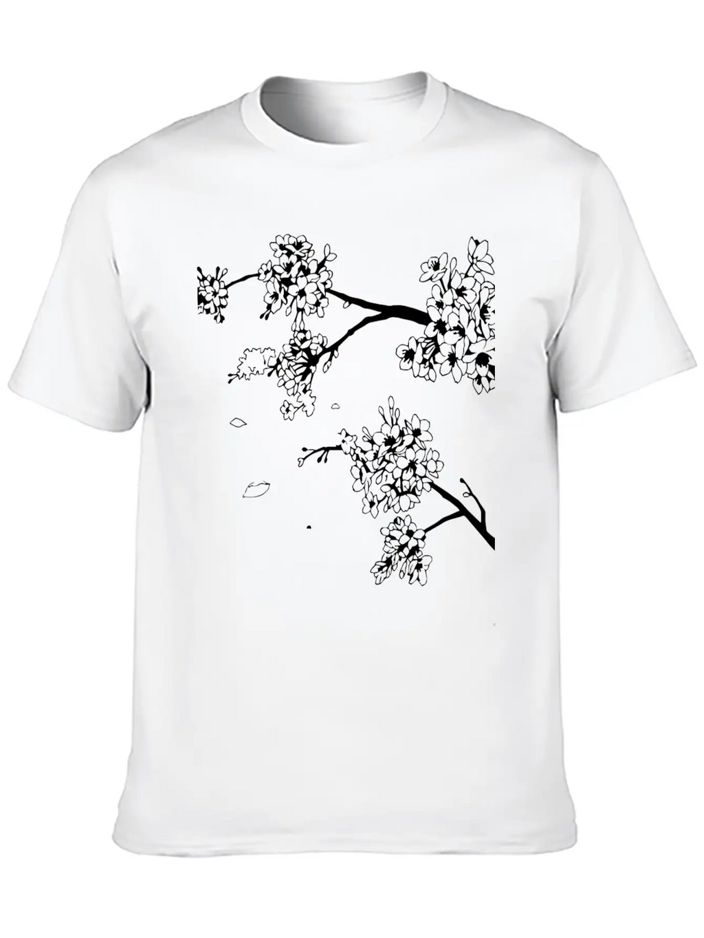 Flowers Unisex Short Sleeve Soft Cotton T-Shirt – Casual Everyday Wear