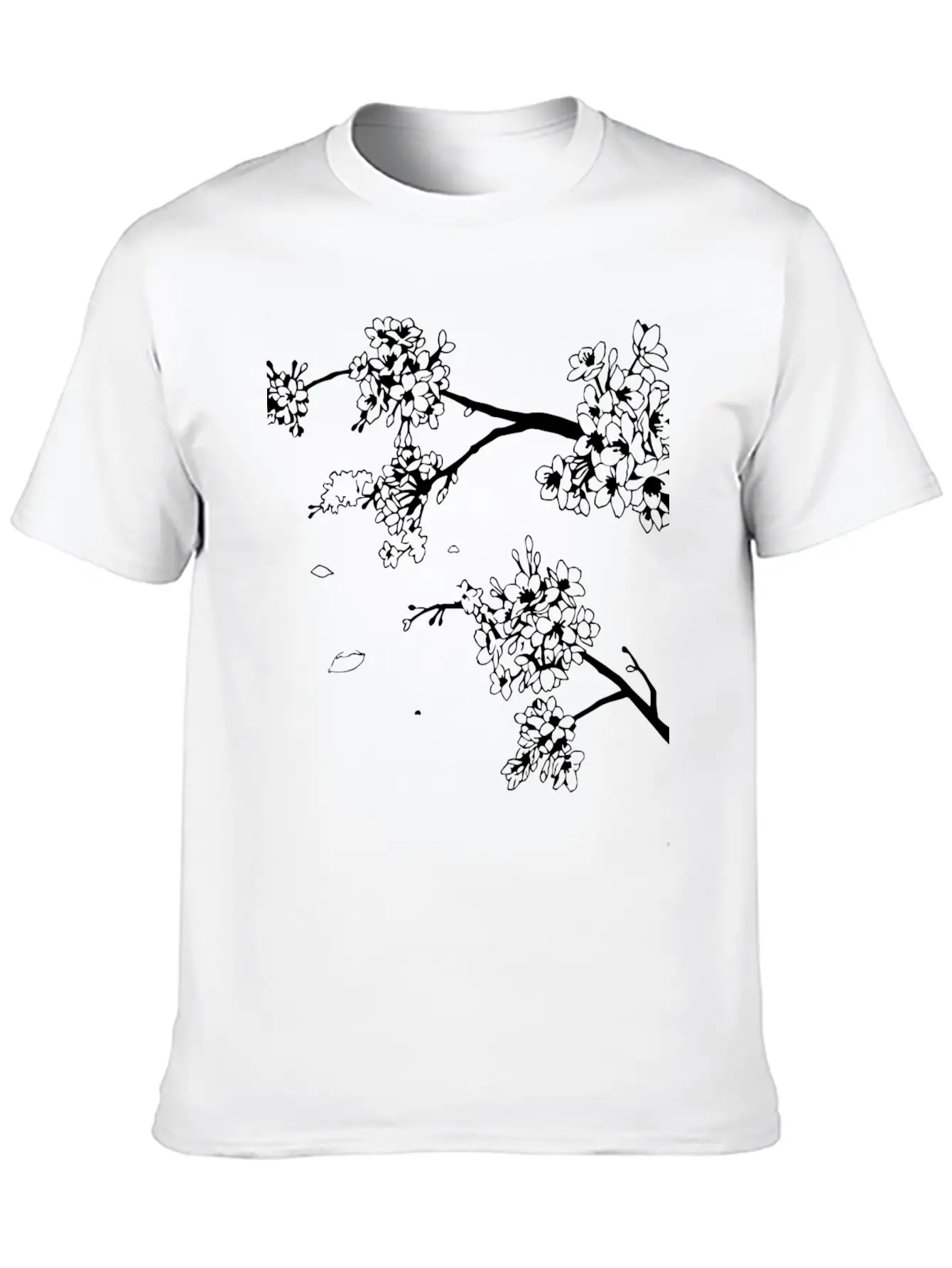 Flowers Unisex Short Sleeve Soft Cotton T-Shirt – Casual Everyday Wear