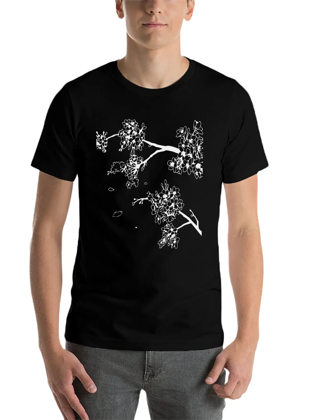 Flowers Unisex Short Sleeve Soft Cotton T-Shirt – Casual Everyday Wear