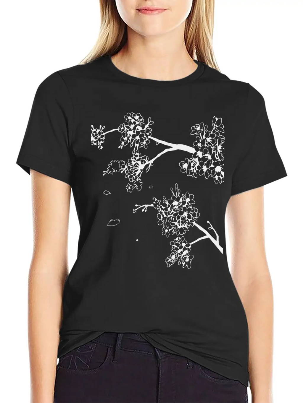 Flowers Unisex Short Sleeve Soft Cotton T-Shirt – Casual Everyday Wear