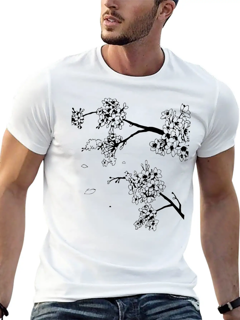 Flowers Unisex Short Sleeve Soft Cotton T-Shirt – Casual Everyday Wear