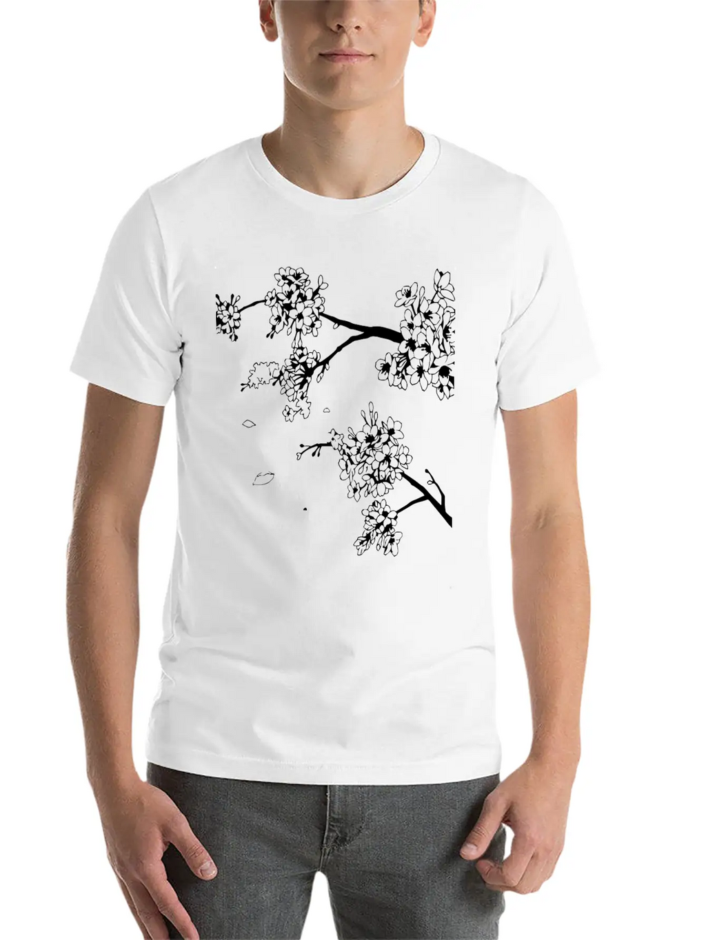 Flowers Unisex Short Sleeve Soft Cotton T-Shirt – Casual Everyday Wear