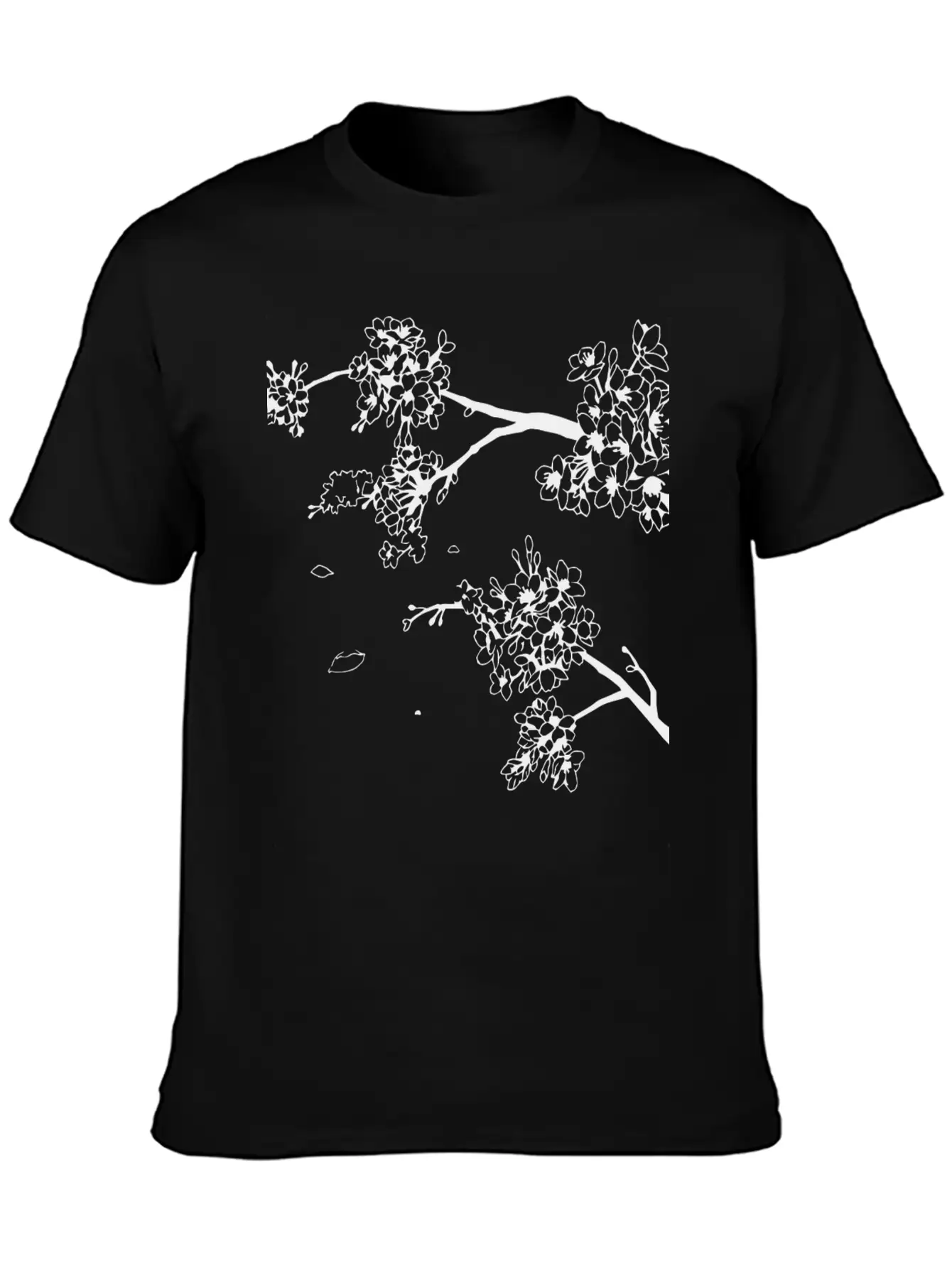 Flowers Unisex Short Sleeve Soft Cotton T-Shirt – Casual Everyday Wear