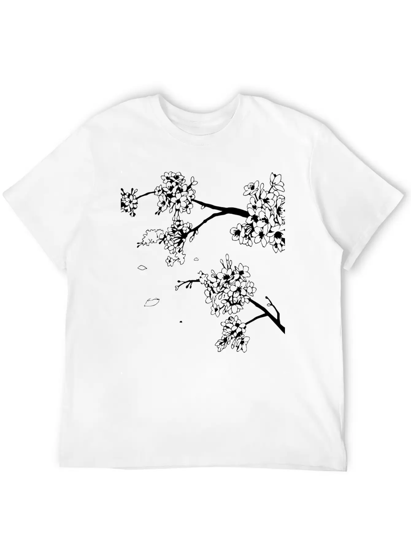 Flowers Unisex Short Sleeve Soft Cotton T-Shirt – Casual Everyday Wear
