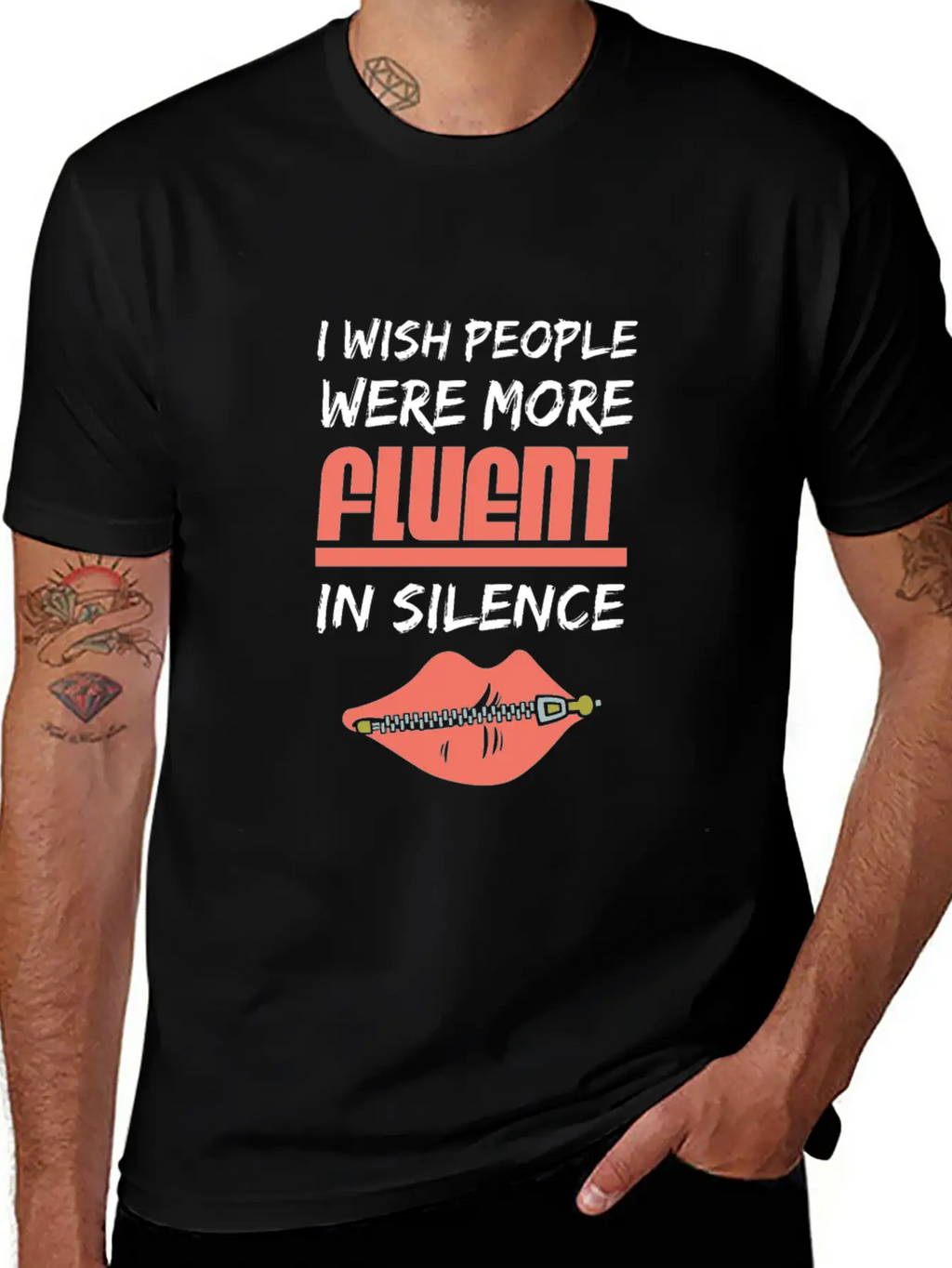 Fluent In Silence Unisex Casual T-Shirt – Clean Design For Daily Comfort