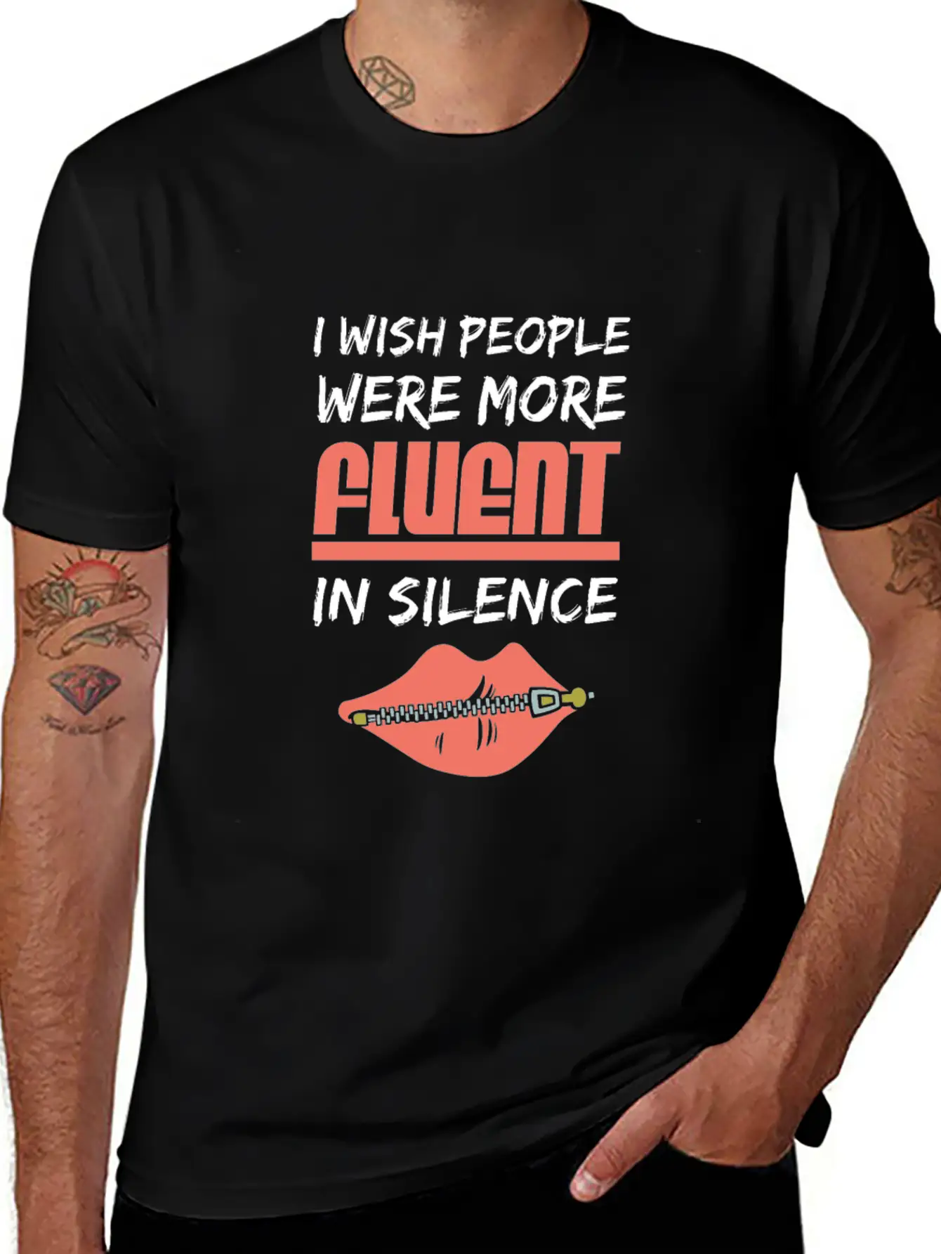Fluent In Silence Unisex Casual T-Shirt – Clean Design For Daily Comfort