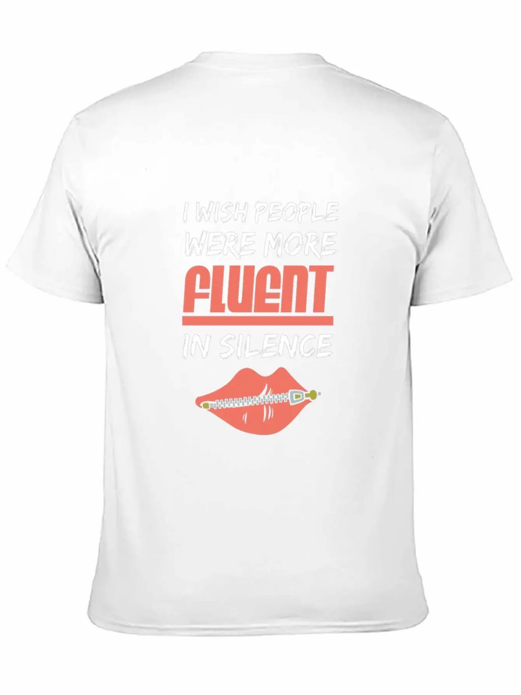 Fluent In Silence Unisex Casual T-Shirt – Clean Design For Daily Comfort