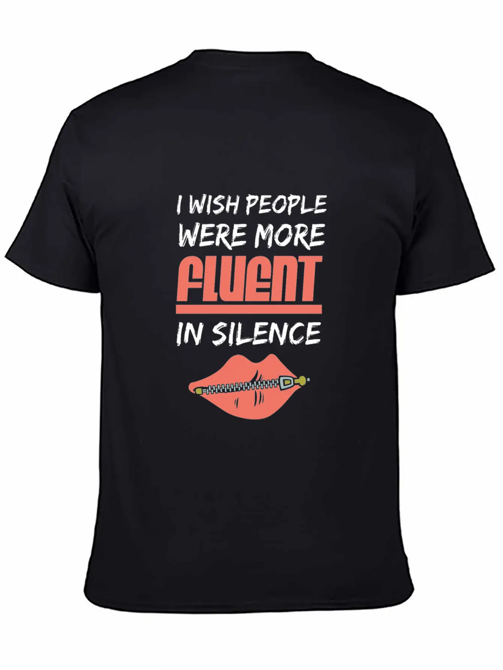 Fluent In Silence Unisex Casual T-Shirt – Clean Design For Daily Comfort