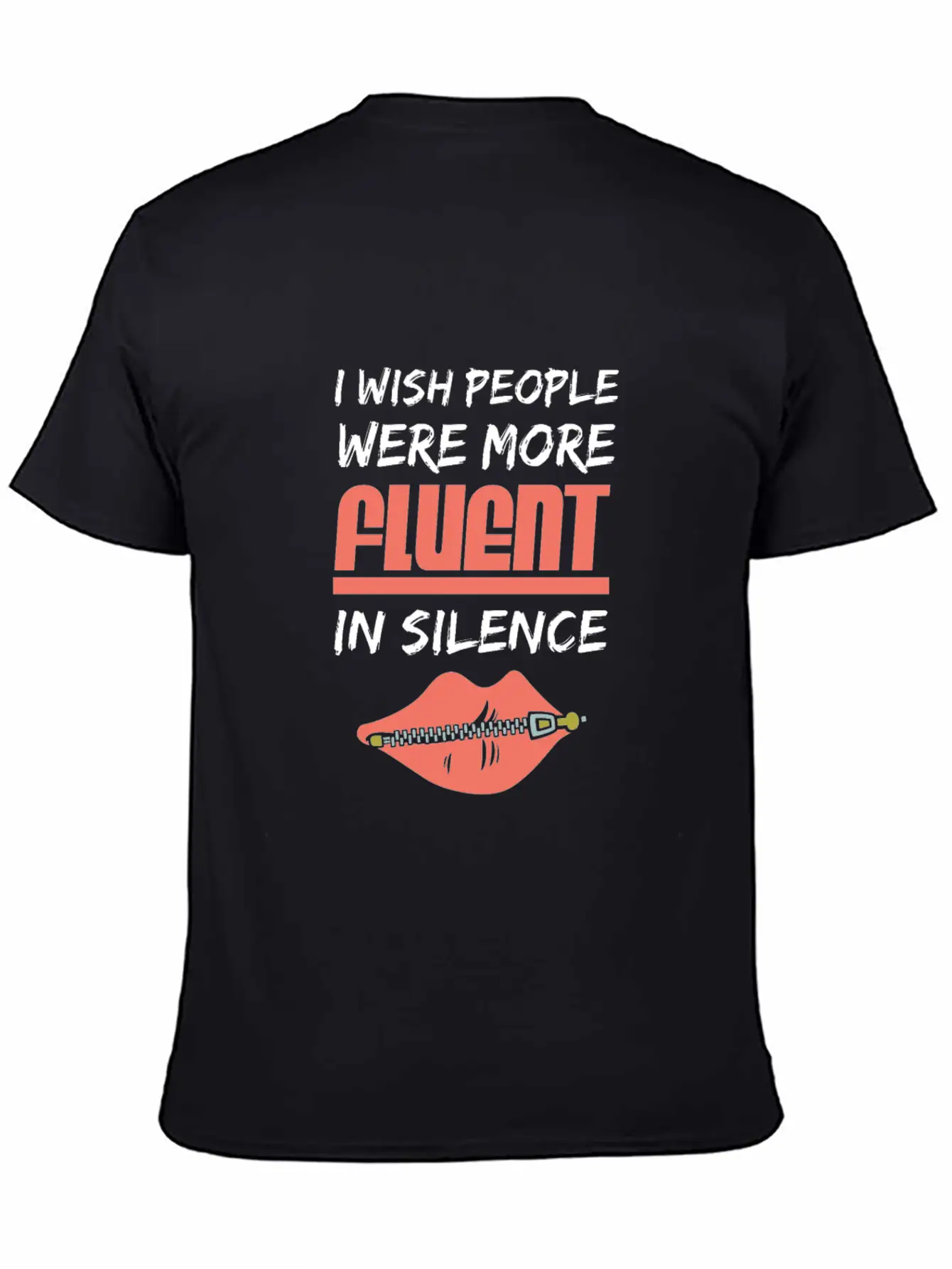 Fluent In Silence Unisex Casual T-Shirt – Clean Design For Daily Comfort