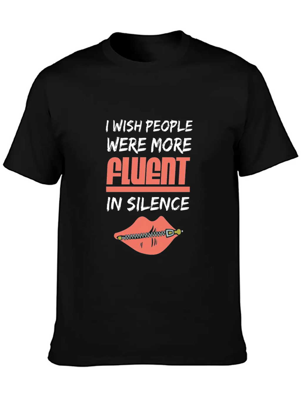 Fluent In Silence Unisex Casual T-Shirt – Clean Design For Daily Comfort