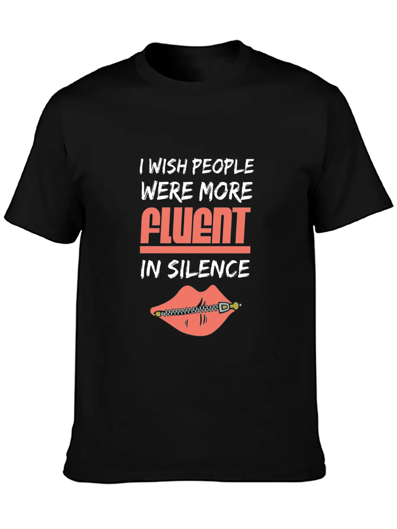 Fluent In Silence Unisex Casual T-Shirt – Clean Design For Daily Comfort