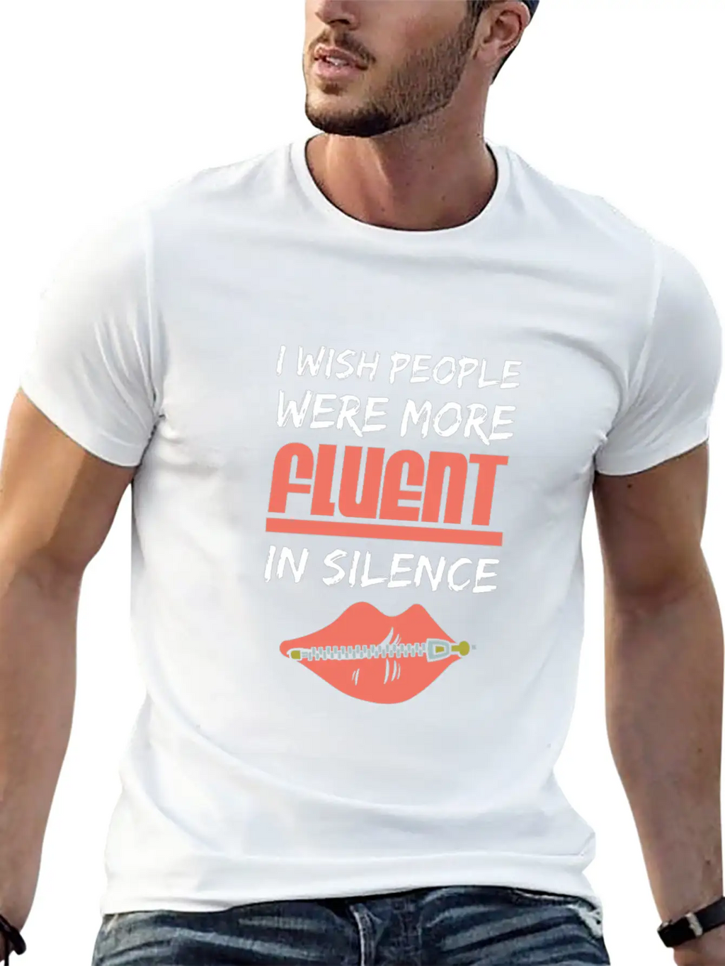 Fluent In Silence Unisex Casual T-Shirt – Clean Design For Daily Comfort