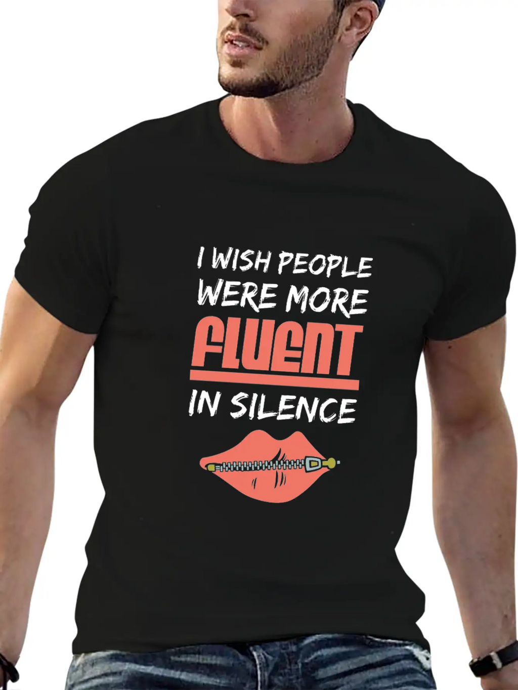 Fluent In Silence Unisex Casual T-Shirt – Clean Design For Daily Comfort