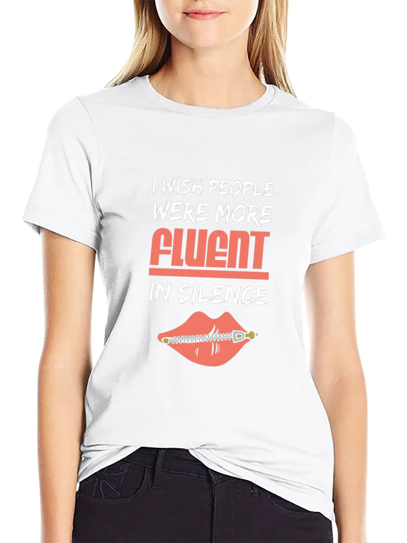 Fluent In Silence Unisex Casual T-Shirt – Clean Design For Daily Comfort