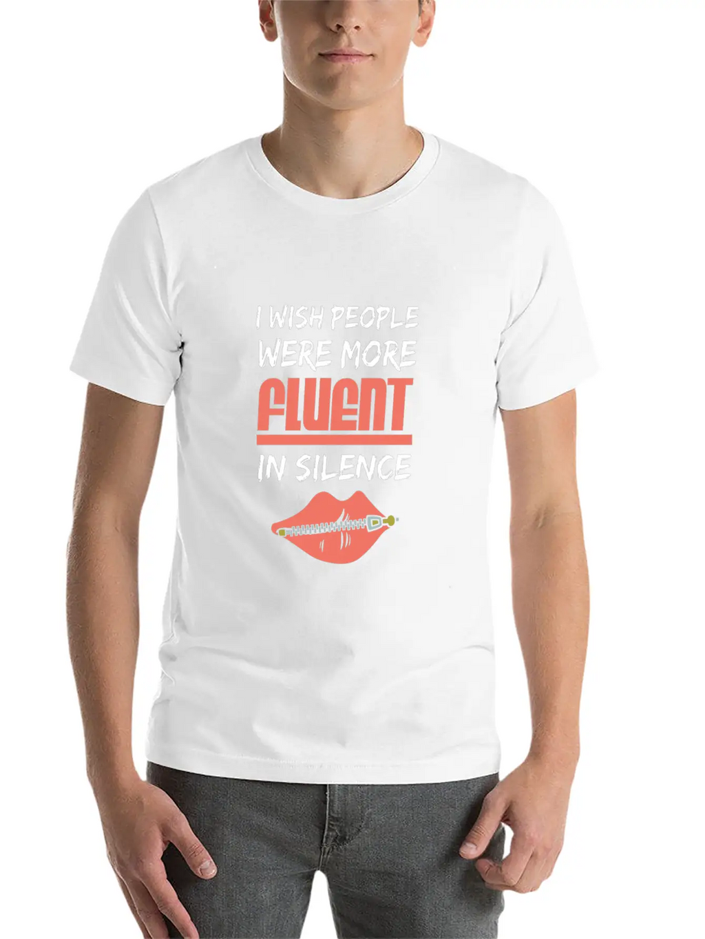 Fluent In Silence Unisex Casual T-Shirt – Clean Design For Daily Comfort