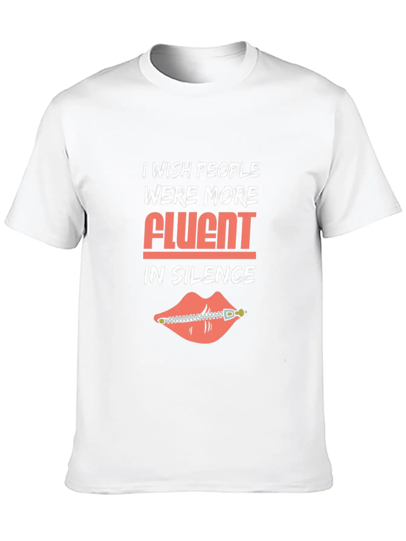 Fluent In Silence Unisex Casual T-Shirt – Clean Design For Daily Comfort