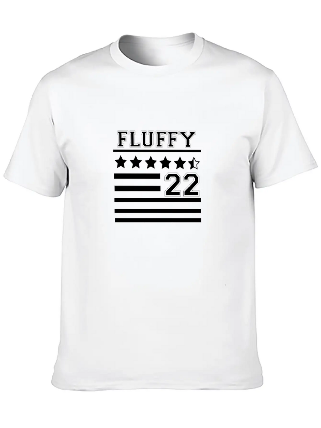 FLUFFY 22 FLAG Casual Graphic T-Shirt – Simple And Comfortable Daily Wear