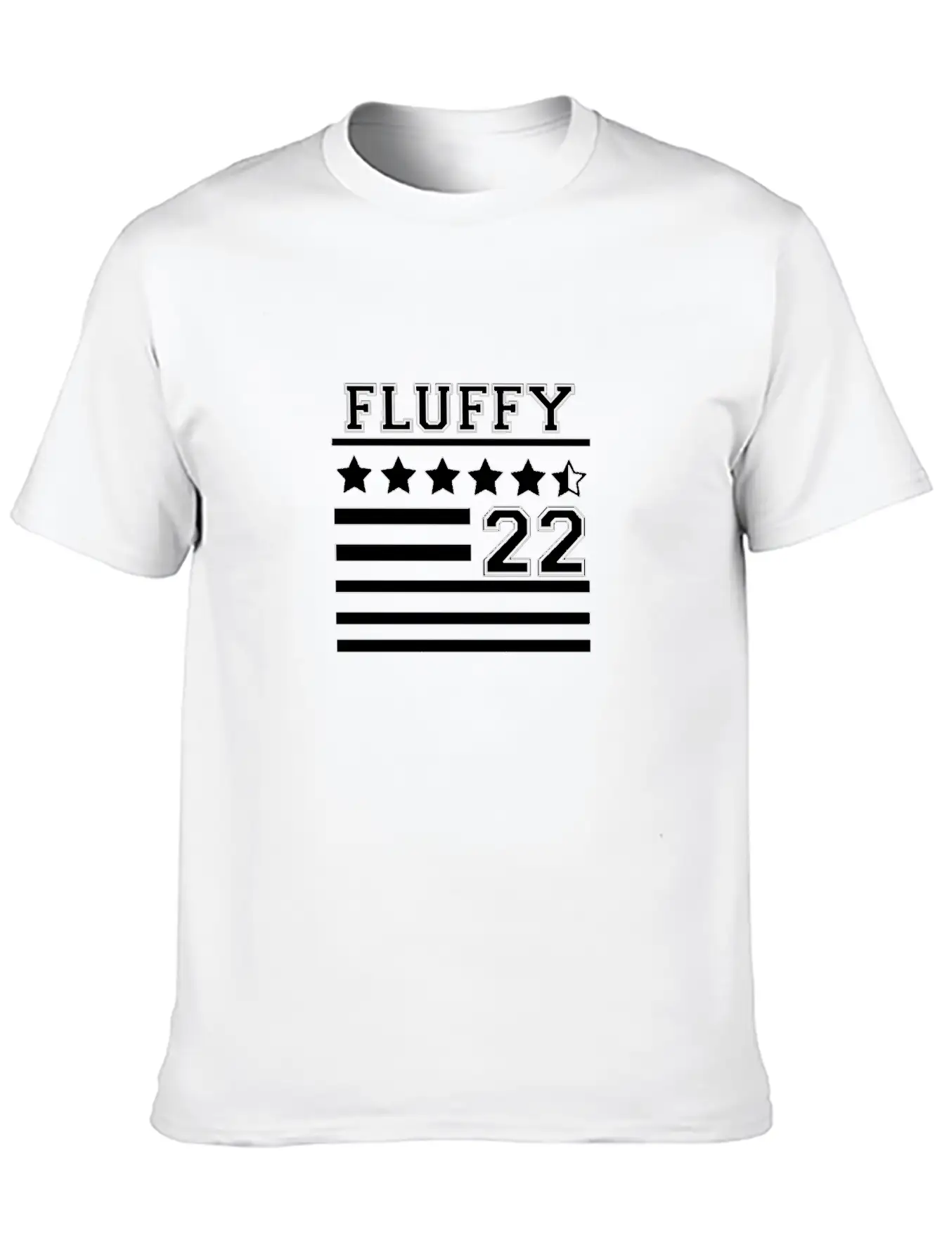 FLUFFY 22 FLAG Casual Graphic T-Shirt – Simple And Comfortable Daily Wear