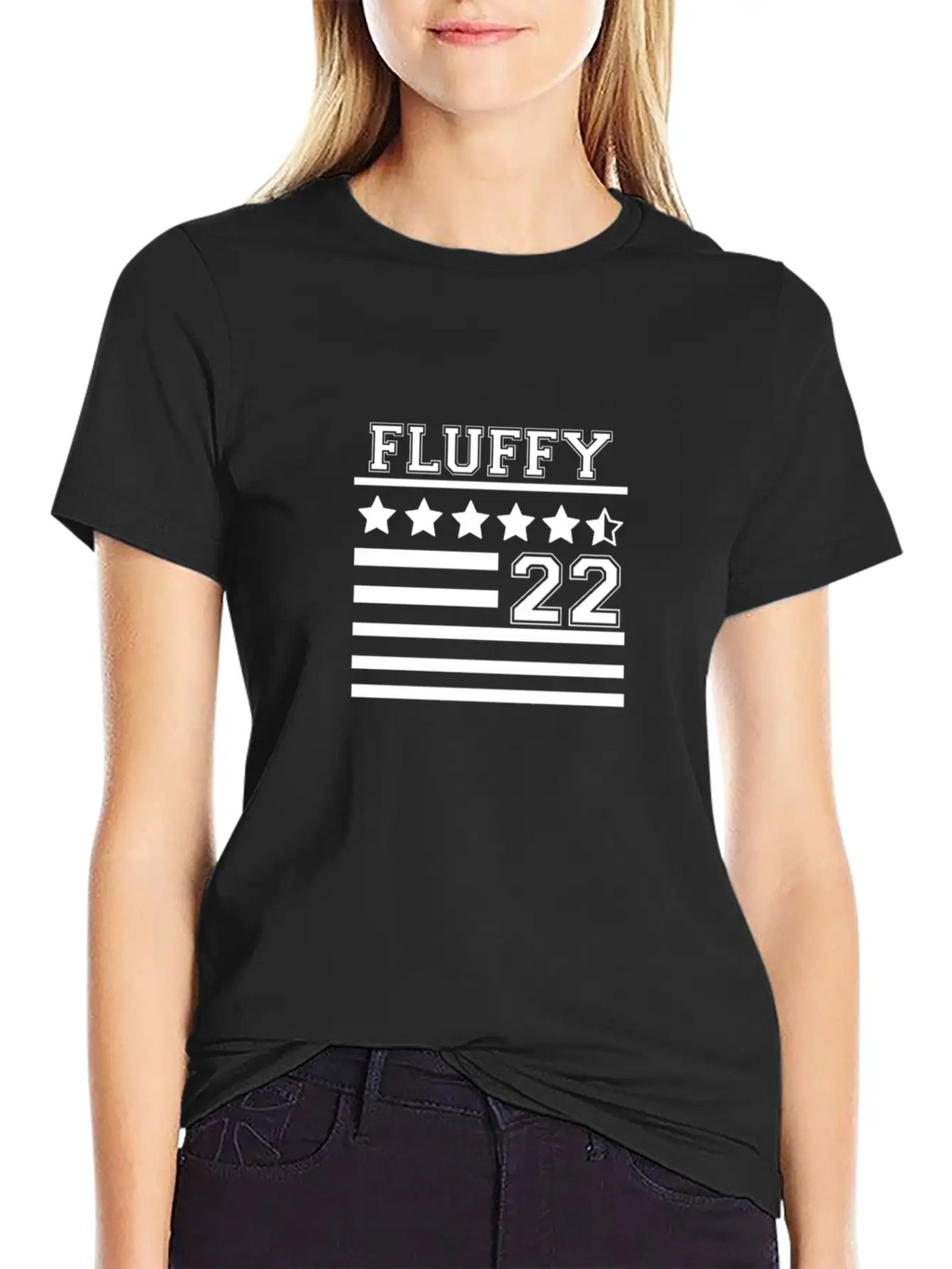 FLUFFY 22 FLAG Casual Graphic T-Shirt – Simple And Comfortable Daily Wear