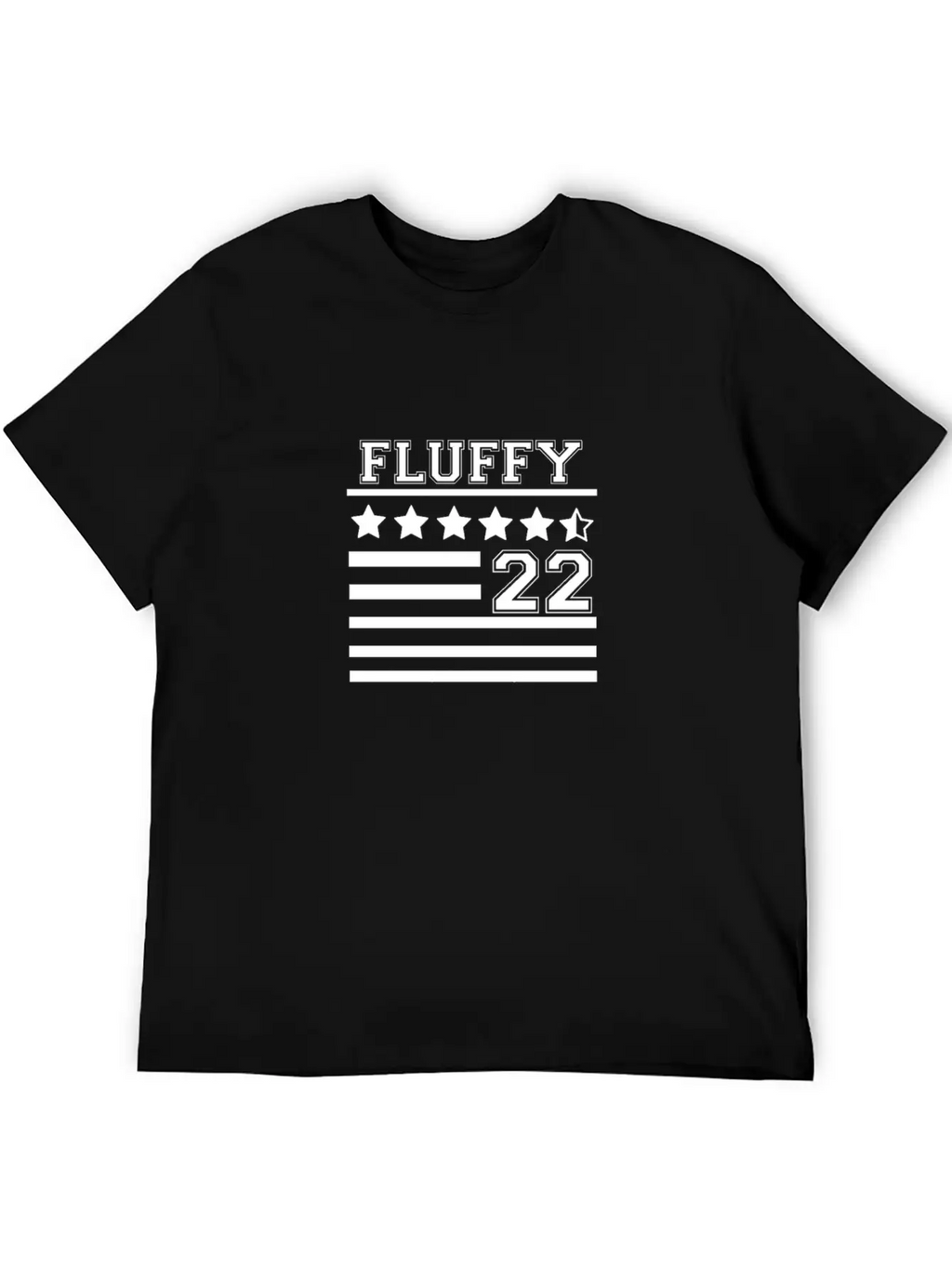 FLUFFY 22 FLAG Casual Graphic T-Shirt – Simple And Comfortable Daily Wear