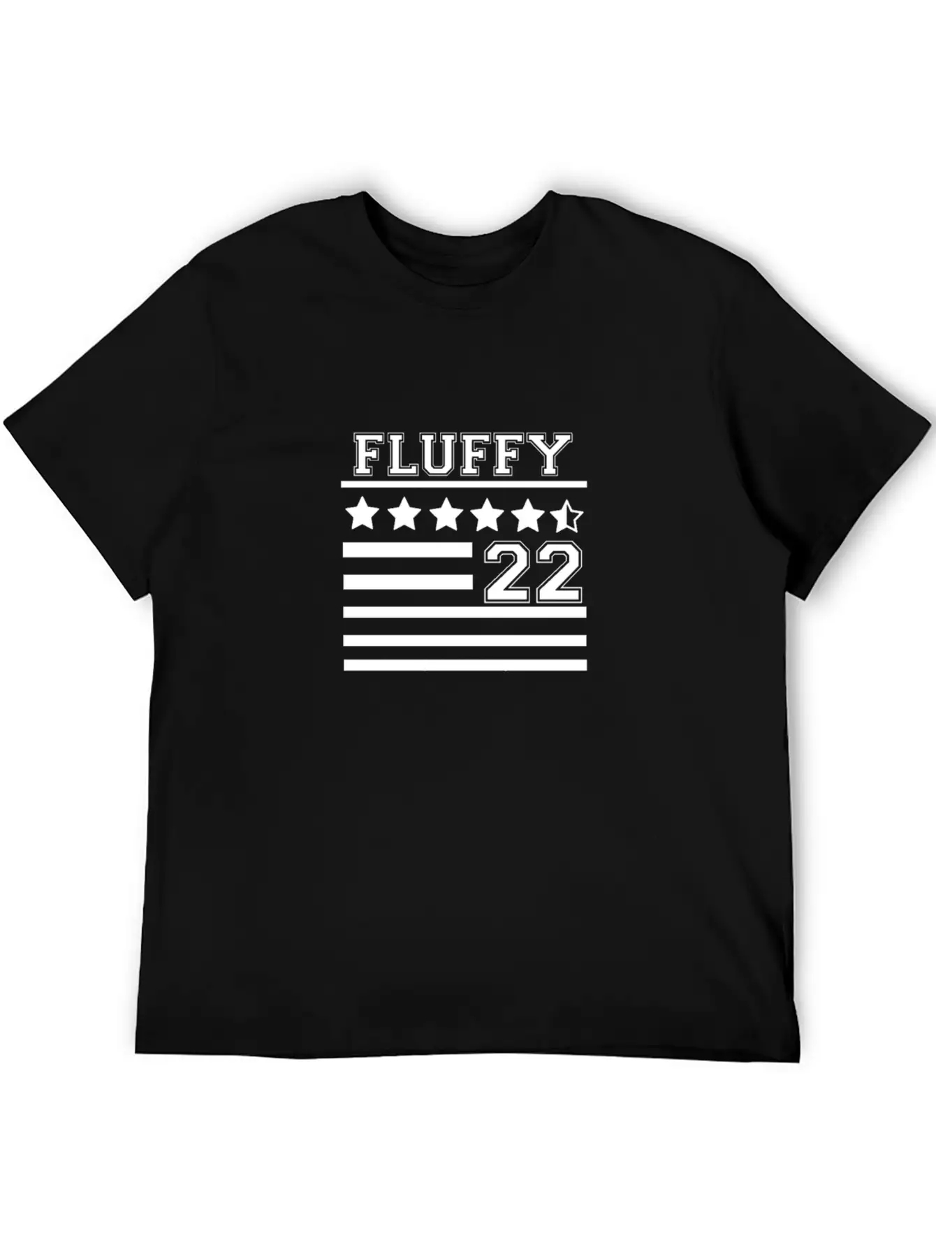 FLUFFY 22 FLAG Casual Graphic T-Shirt – Simple And Comfortable Daily Wear