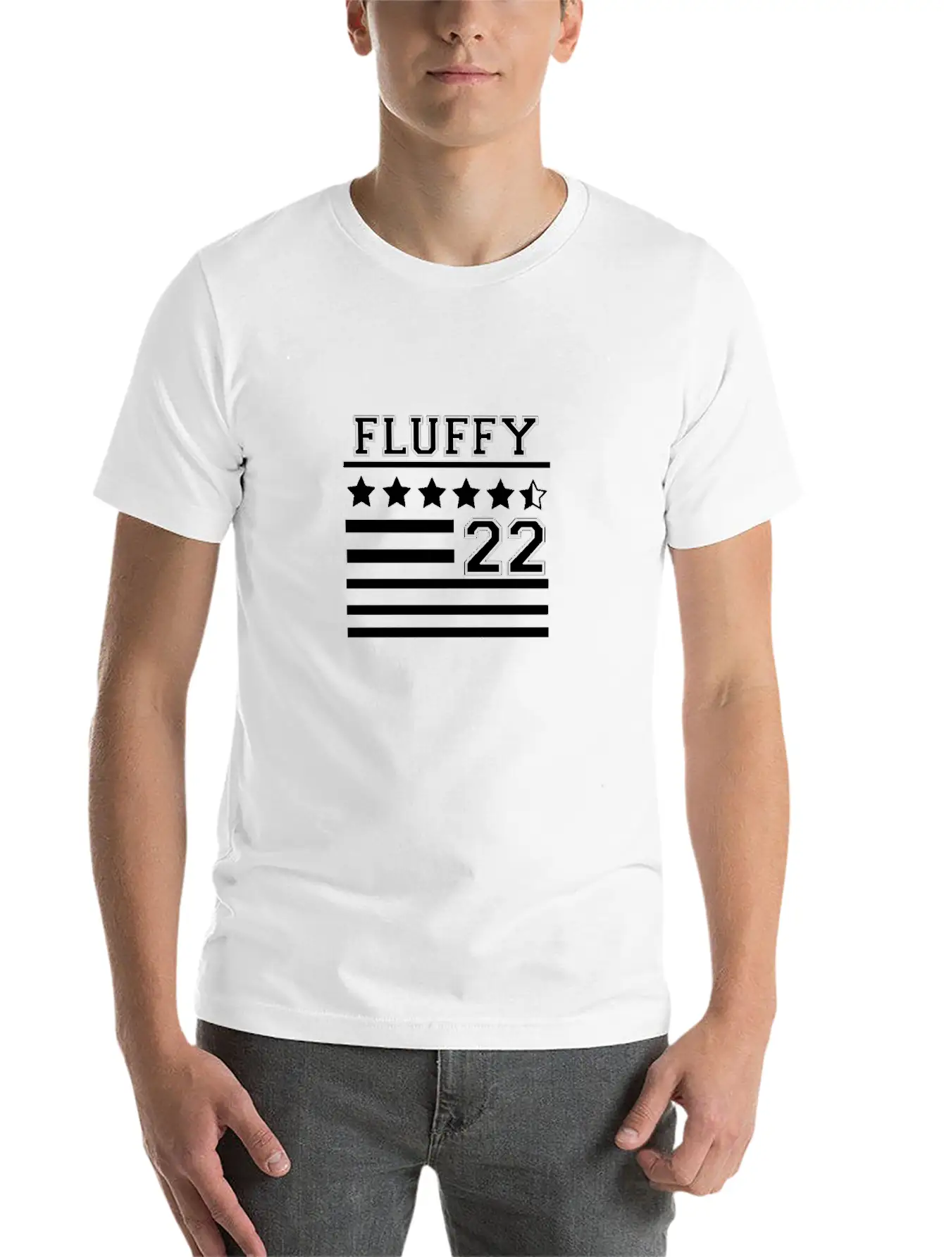 FLUFFY 22 FLAG Casual Graphic T-Shirt – Simple And Comfortable Daily Wear