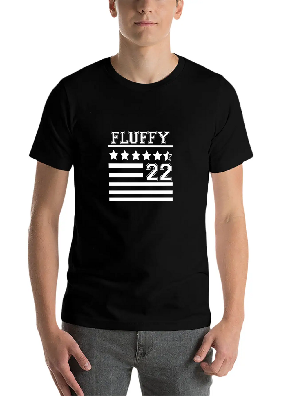 FLUFFY 22 FLAG Casual Graphic T-Shirt – Simple And Comfortable Daily Wear