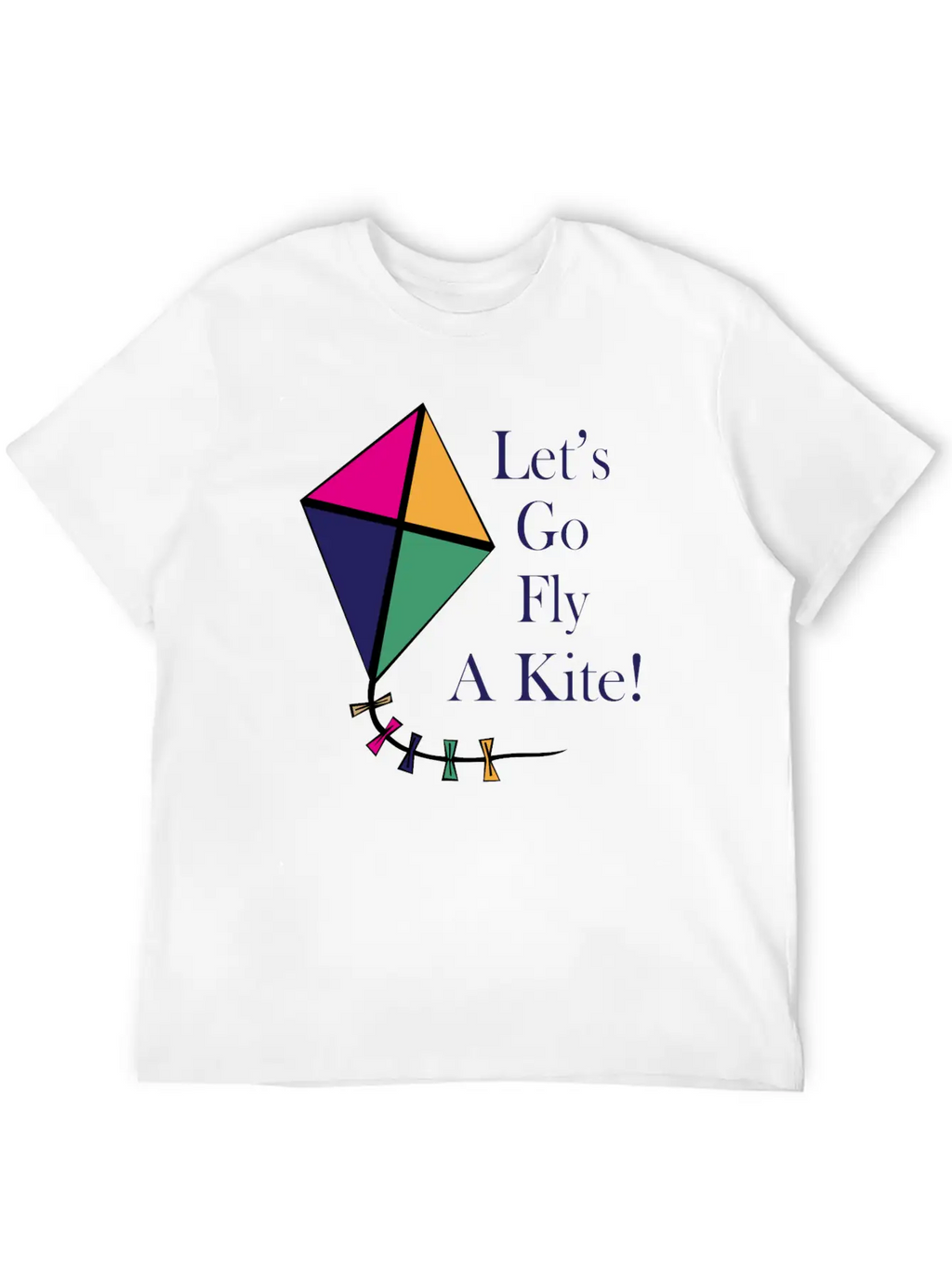 Fly A Kite Unisex Short Sleeve Soft Cotton T-Shirt – Casual Everyday Wear
