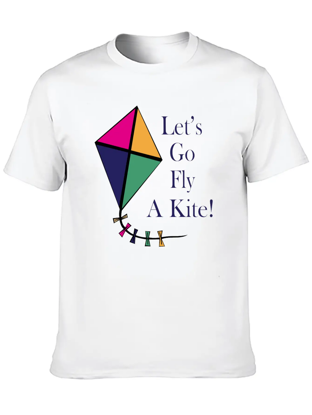 Fly A Kite Unisex Short Sleeve Soft Cotton T-Shirt – Casual Everyday Wear