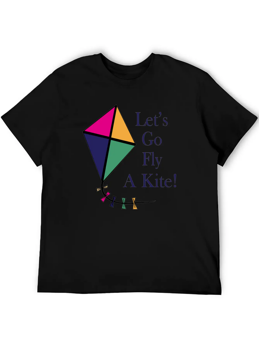 Fly A Kite Unisex Short Sleeve Soft Cotton T-Shirt – Casual Everyday Wear