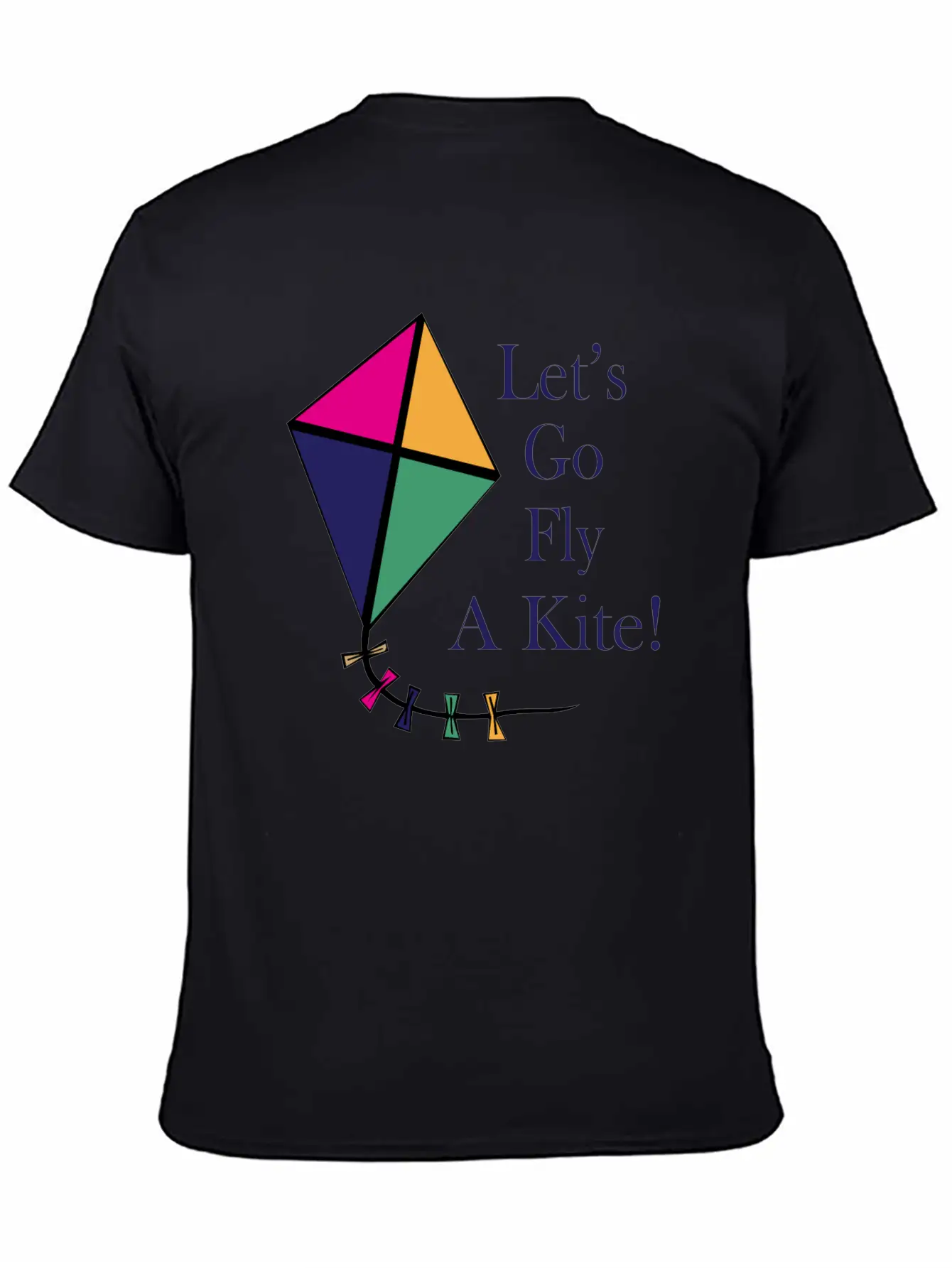 Fly A Kite Unisex Short Sleeve Soft Cotton T-Shirt – Casual Everyday Wear