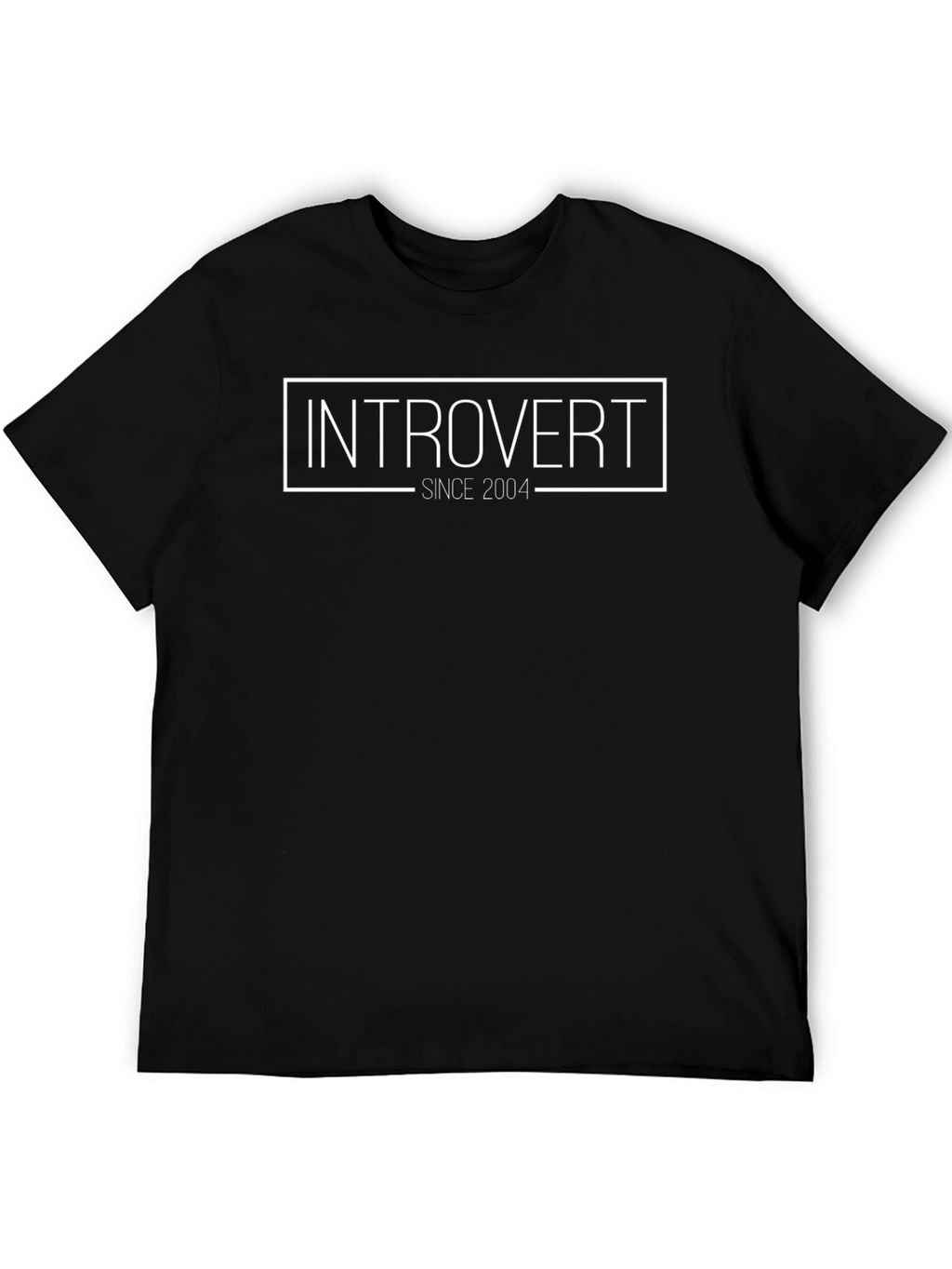 Introvert Since 2004 Black T-Shirt