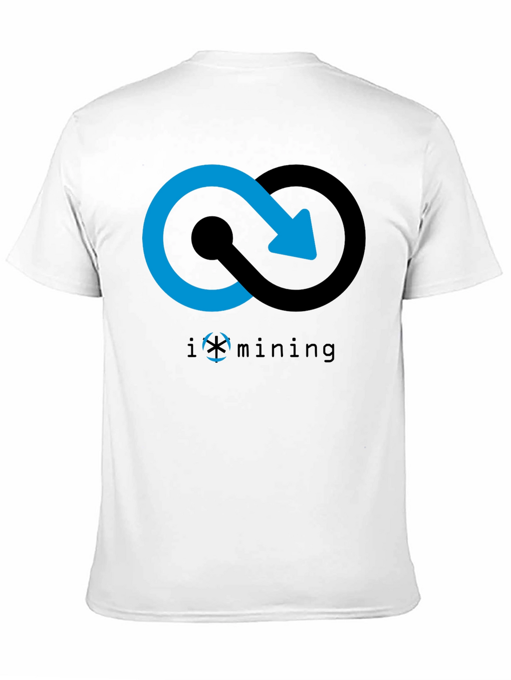Iomining Black Graphic Tee