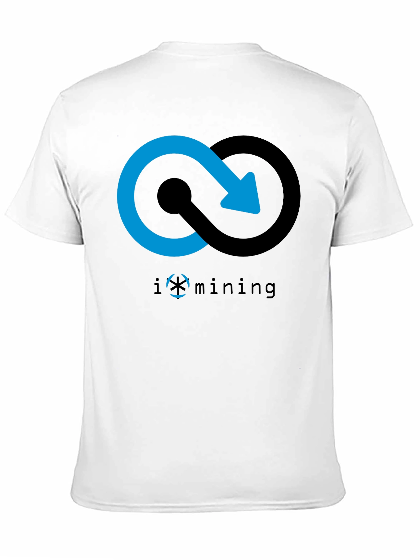 Iomining Black Graphic Tee