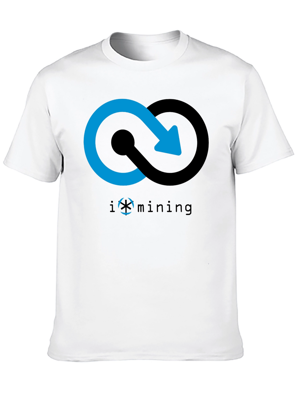 Iomining Black Graphic Tee