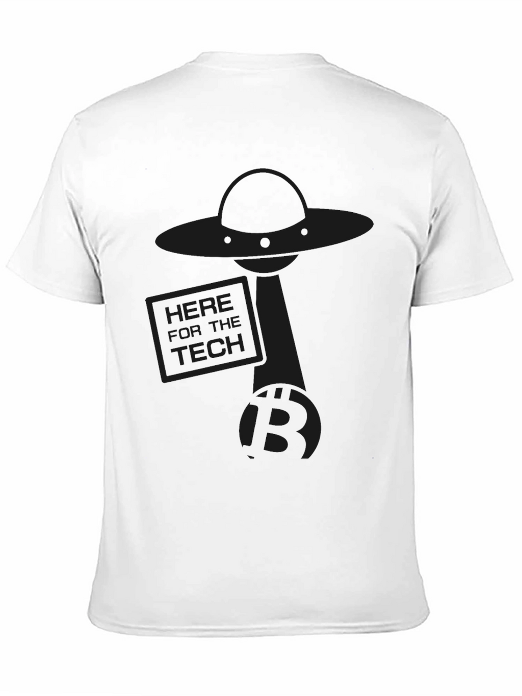 Here for the Tech Black T-Shirt