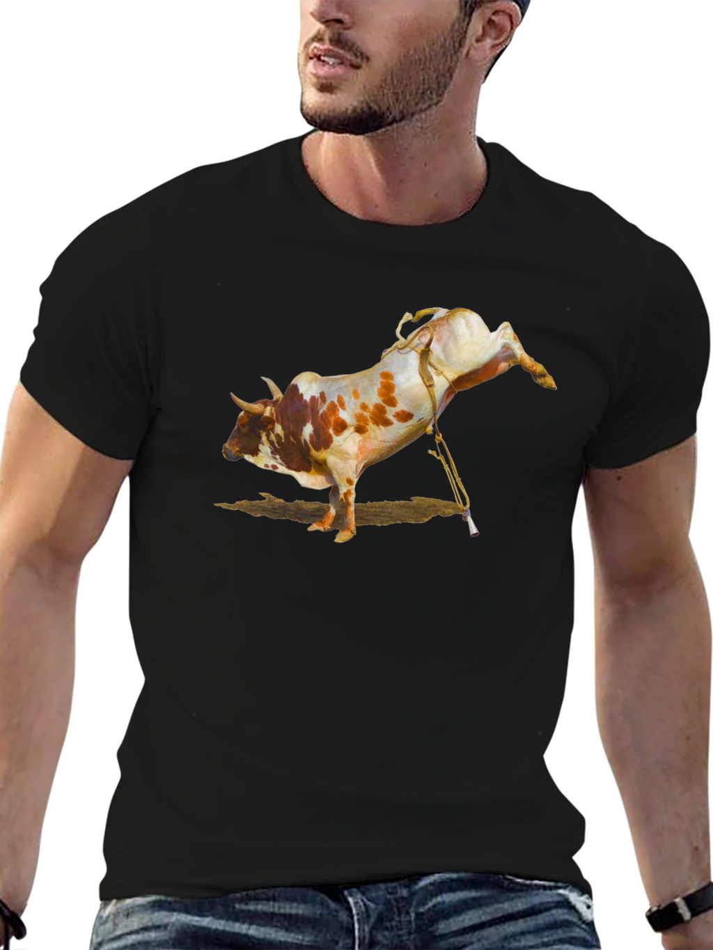 Bucking Bull Black Graphic T-Shirt
