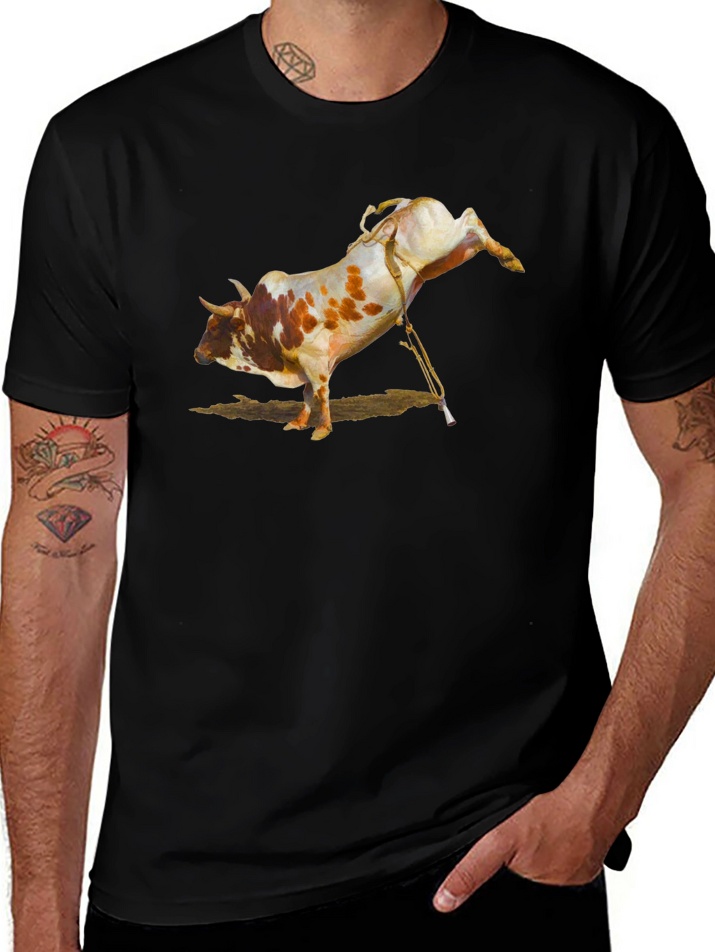 Bucking Bull Black Graphic T-Shirt