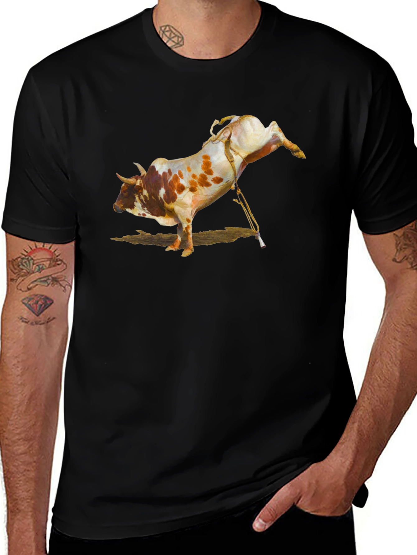 Bucking Bull Black Graphic T-Shirt