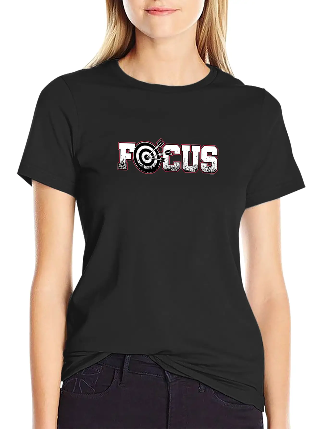Focus Archery Archer Bullseye Bow And Arrow Unisex Casual T-Shirt – Clean Design For Daily Comfort