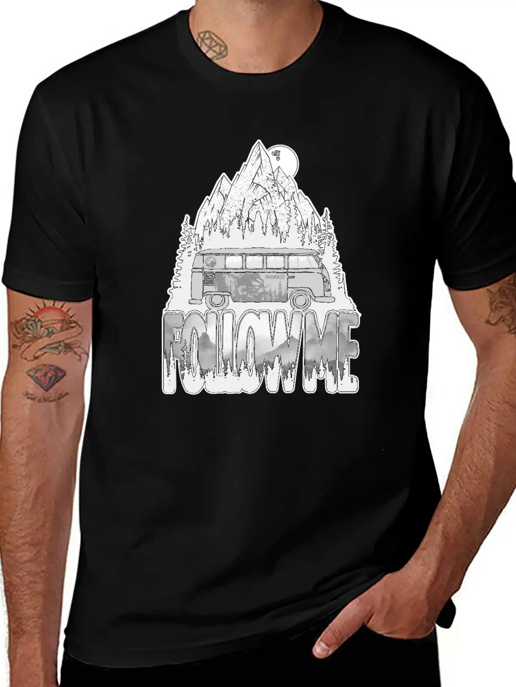 Follow Me Essential Cotton Tee For Daily Outfits – Unisex Style