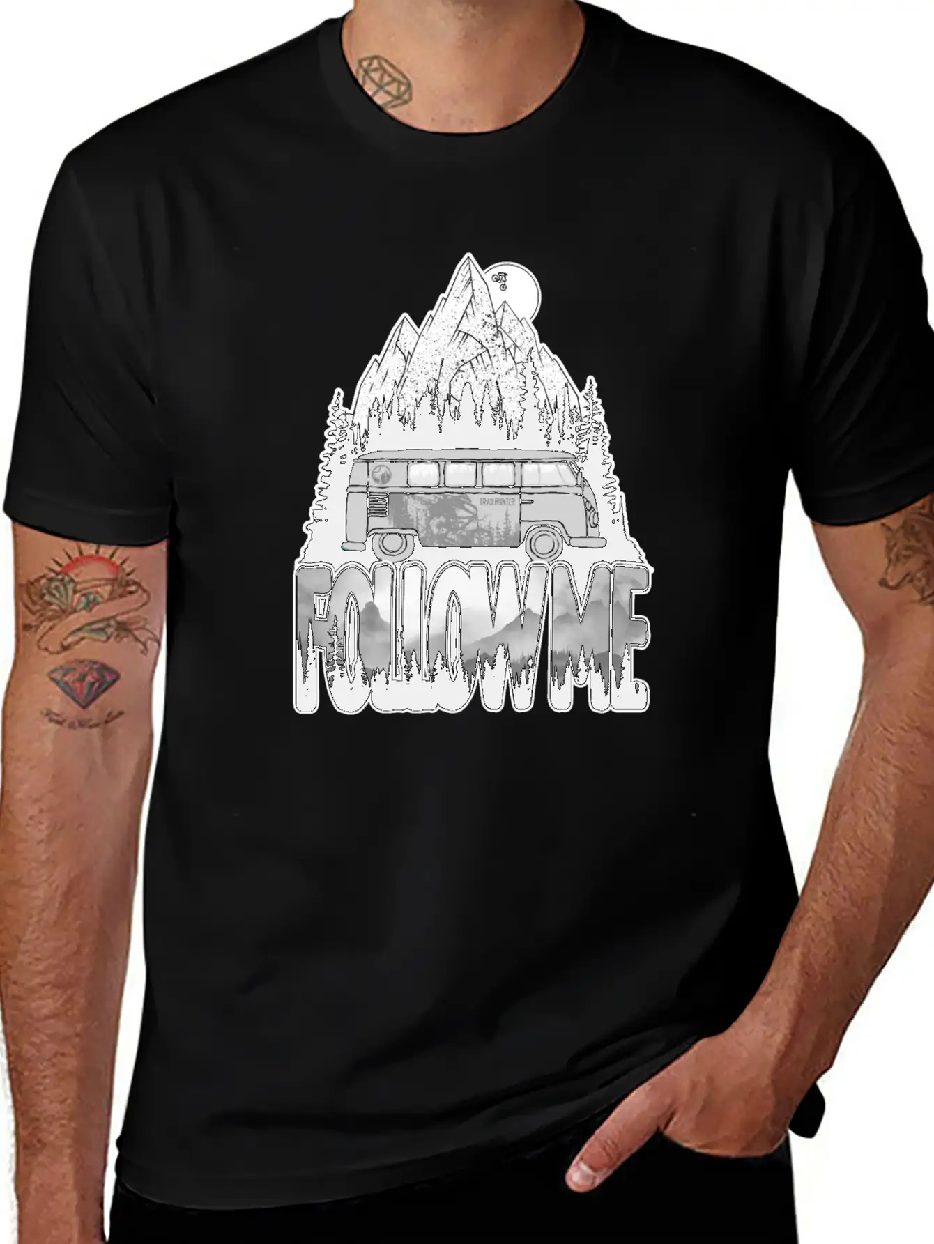 Follow Me Essential Cotton Tee For Daily Outfits – Unisex Style