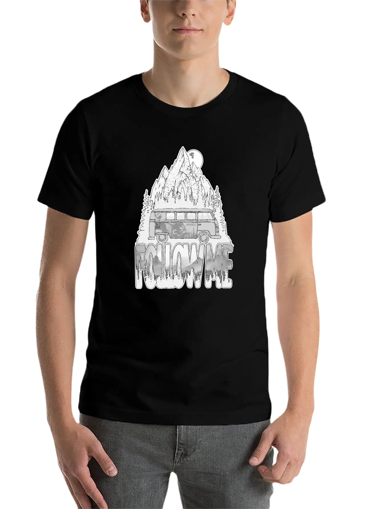 Follow Me Essential Cotton Tee For Daily Outfits – Unisex Style