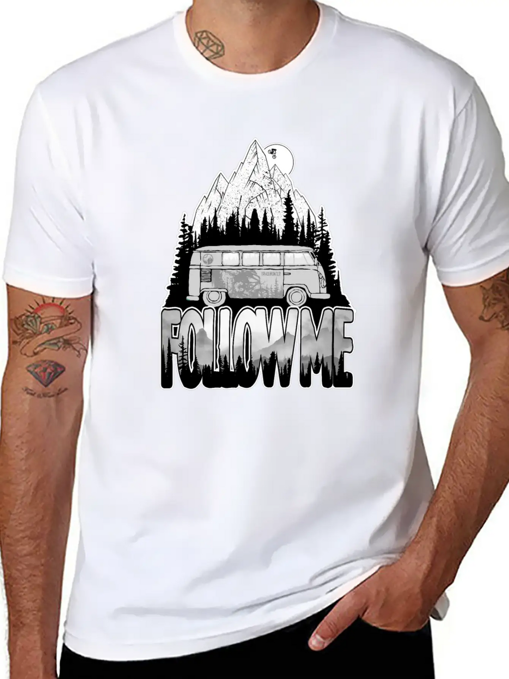 Follow Me Essential Cotton Tee For Daily Outfits – Unisex Style