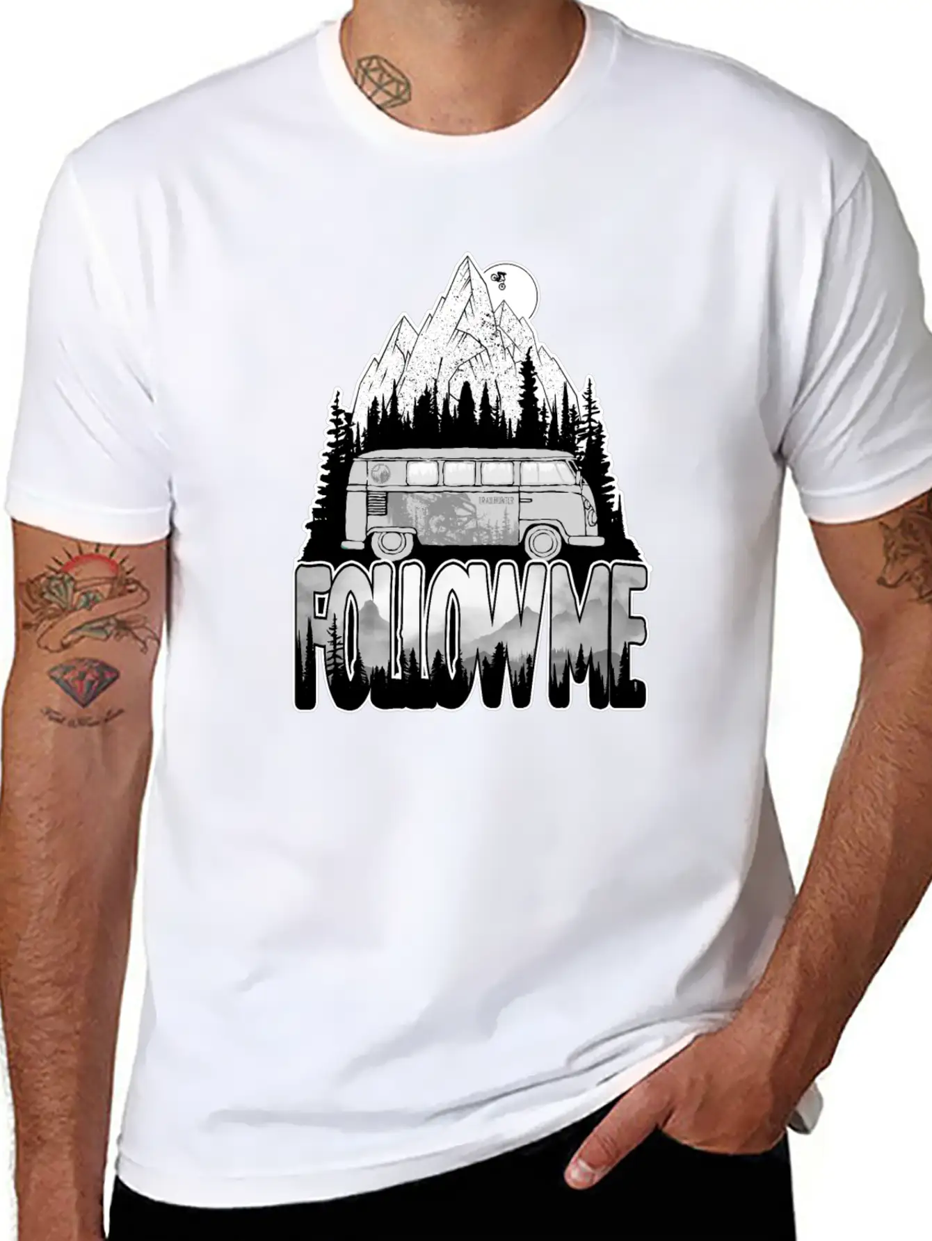 Follow Me Essential Cotton Tee For Daily Outfits – Unisex Style