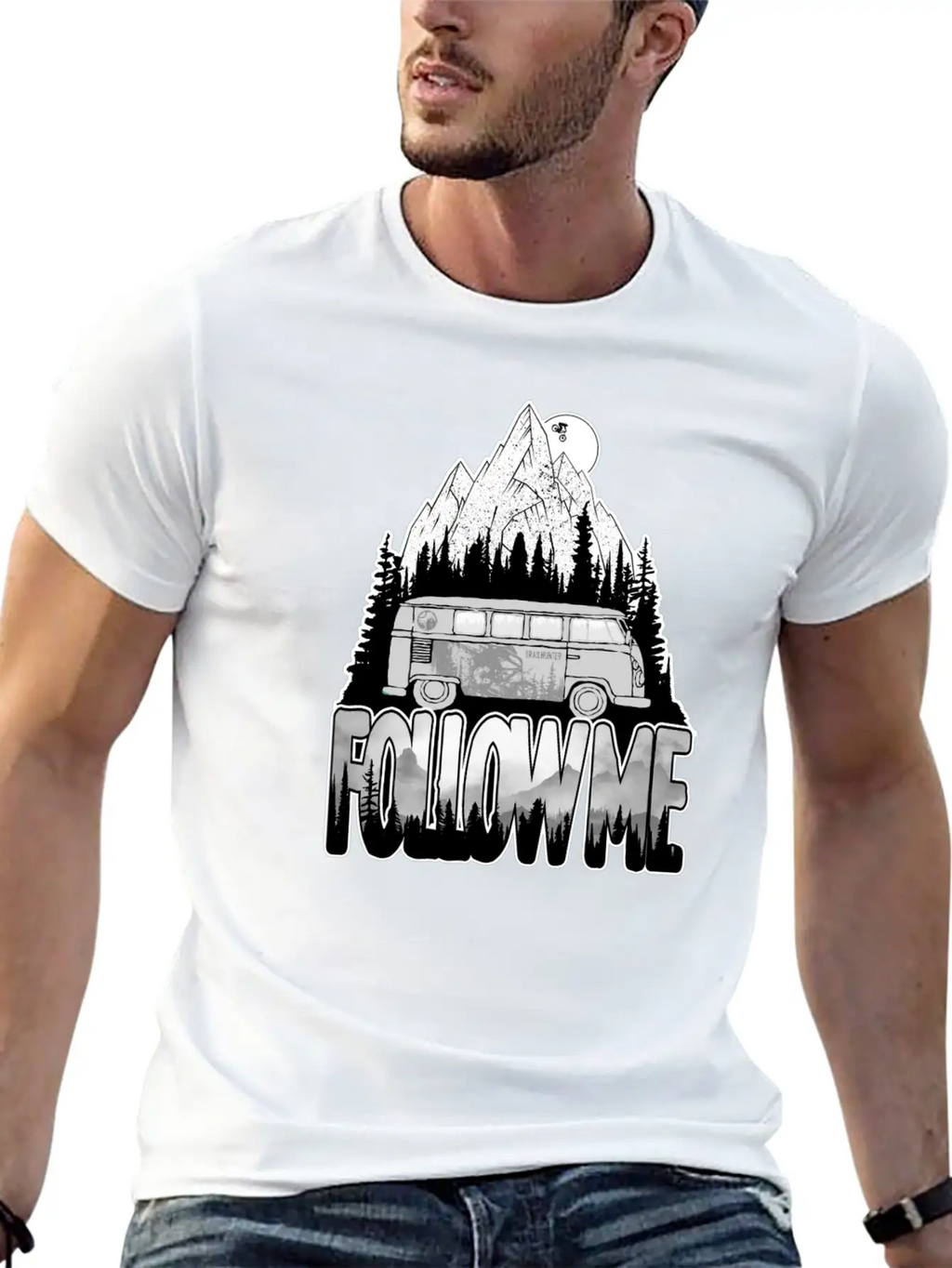 Follow Me Essential Cotton Tee For Daily Outfits – Unisex Style