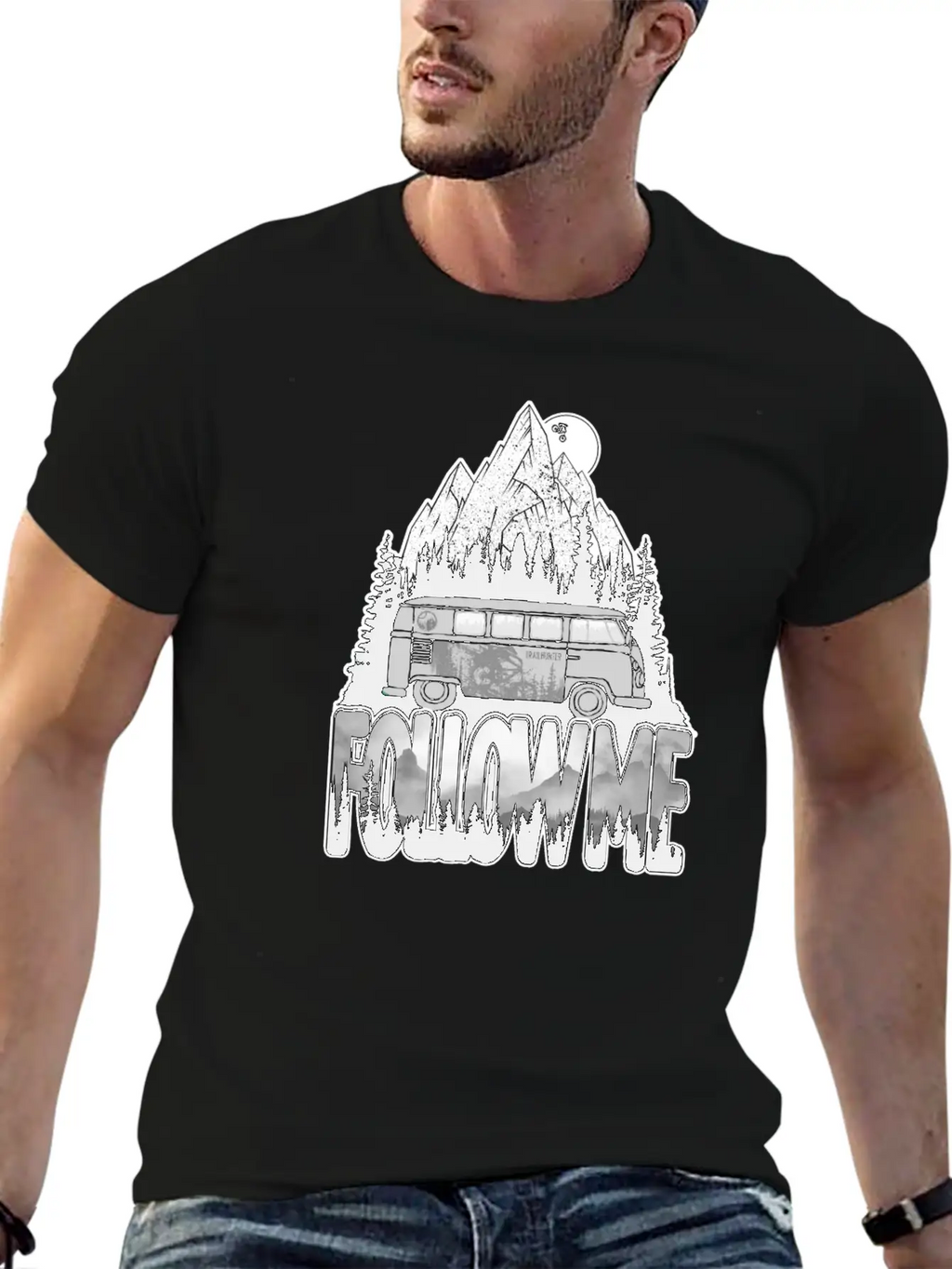 Follow Me Essential Cotton Tee For Daily Outfits – Unisex Style